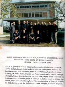 21 Nakon blagoslova župne crkve sv.Nikole Tavelića, Županja 2 - 25.10.1981. godine